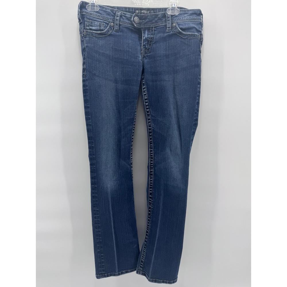 Silver Jeans Co Tuesday Bootcut Jeans Women W30‎ L31 Blue Denim Western - Picture 2 of 7